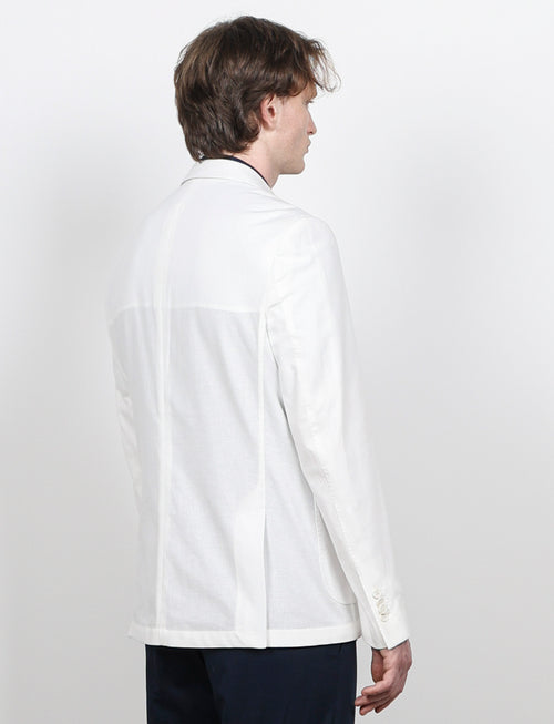 Giacca tinta unita in cotone stretch Drop 7