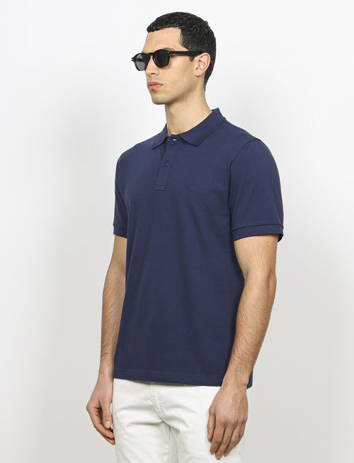Polo in cotone tinta unita