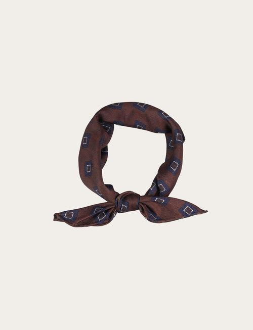 Foulard fantasia geometrica all over_Luigi Fusaro