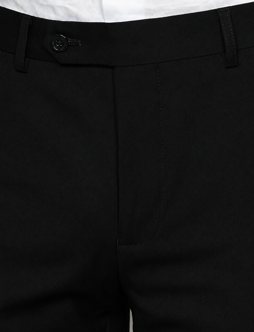 Pantaloni classici tinta unita |Colore:Nero