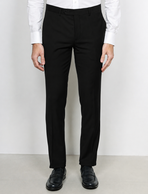 Pantaloni classici tinta unita |Colore:Nero