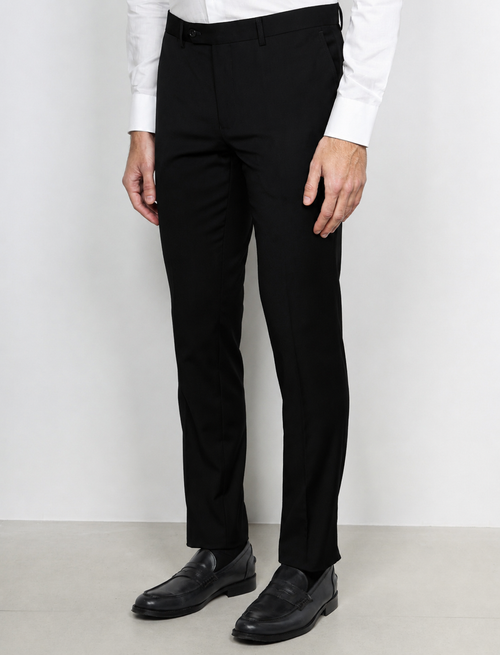 Pantaloni classici tinta unita |Colore:Nero