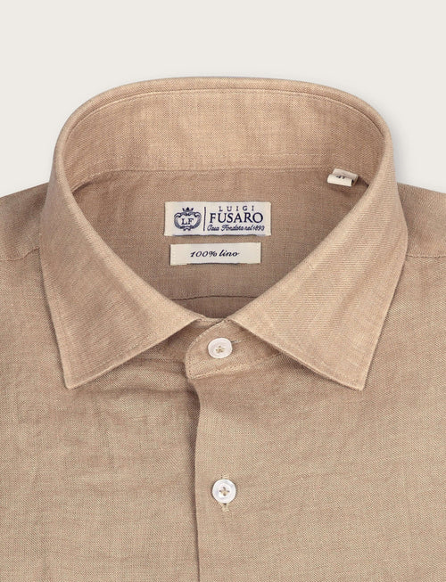 Camicia in lino 100% |Colore:Fango