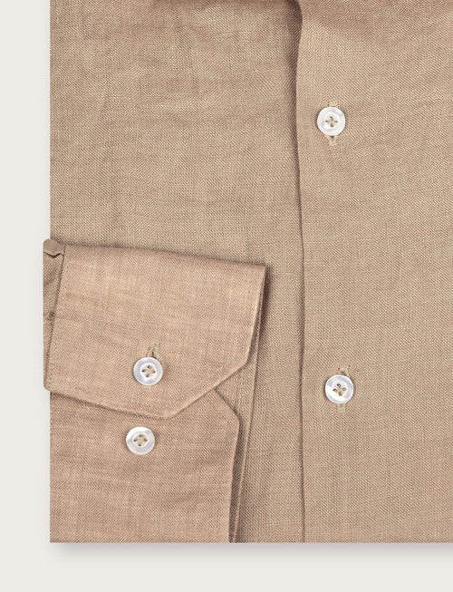 Camicia in lino 100% |Colore:Fango