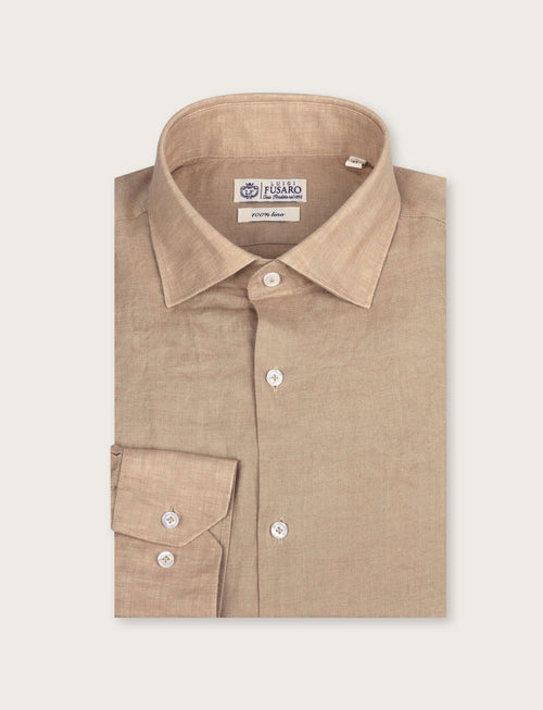 Camicia in lino 100% |Colore:Fango