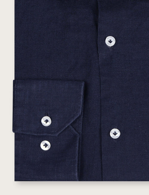 Camicia in lino 100% |Colore:Blu