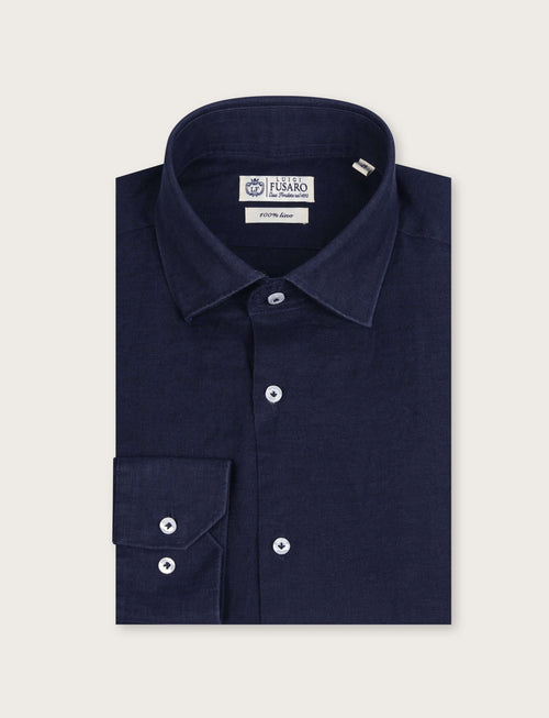 Camicia in lino 100% |Colore:Blu