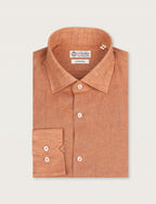 Camicia in lino 100% |Colore:Arancio