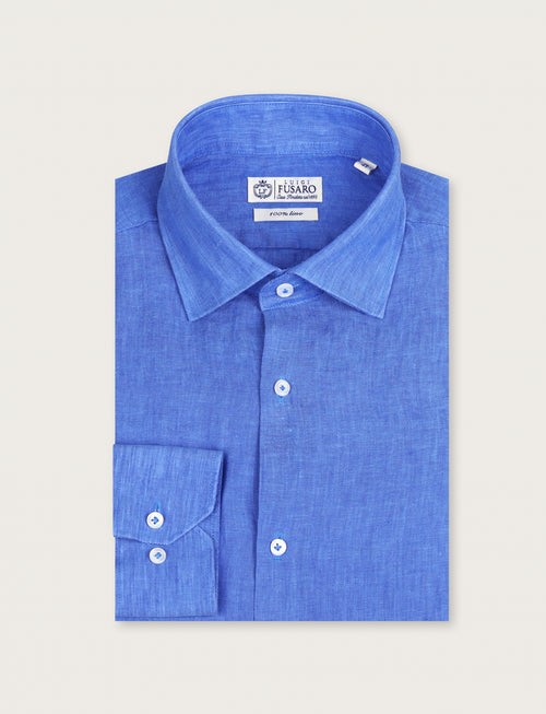 Camicia in lino 100% |Colore:Royal