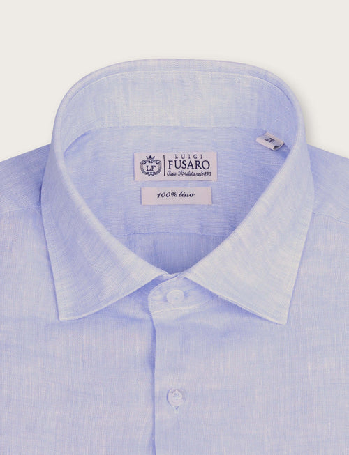 Camicia in lino 100% |Colore:Celeste