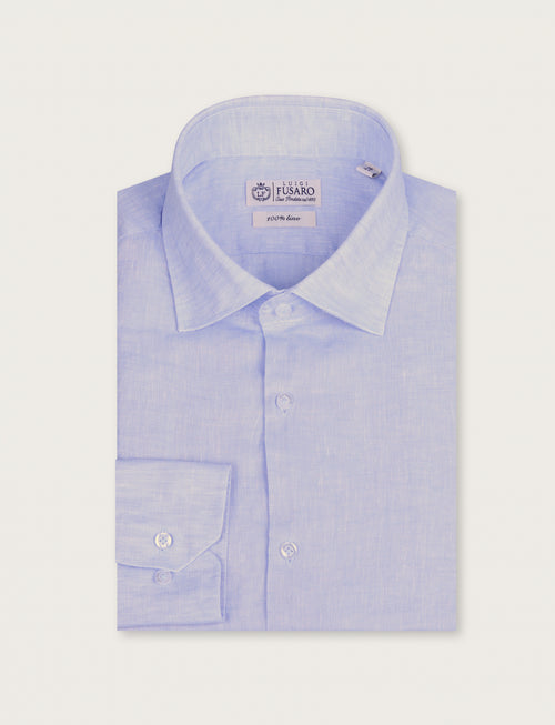 Camicia in lino 100% |Colore:Celeste