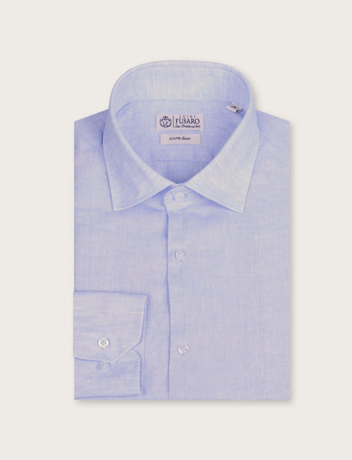 Camicia in lino 100% |Colore:Celeste