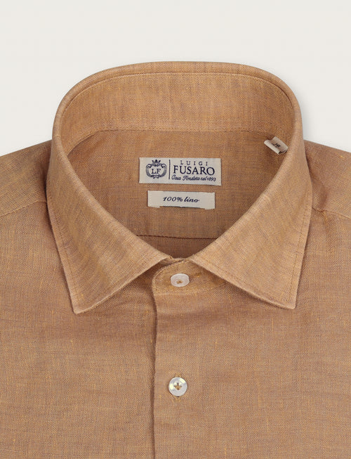 Camicia in lino 100% |Colore:Ocra
