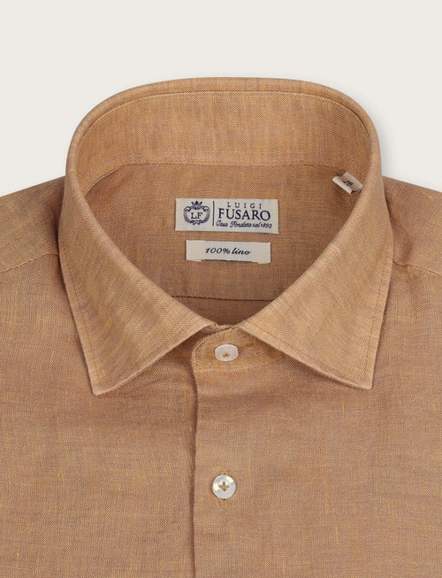 Camicia in lino 100% |Colore:Ocra