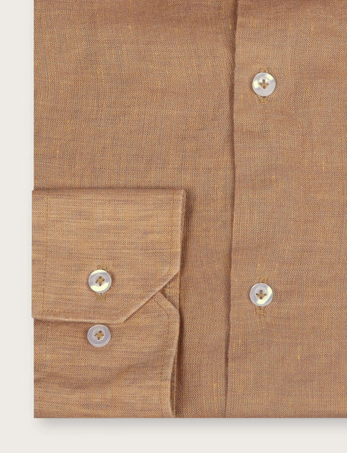 Camicia in lino 100% |Colore:Ocra
