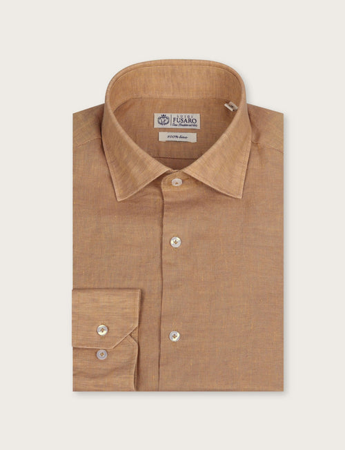 Camicia in lino 100% |Colore:Ocra