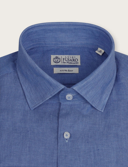 Camicia in lino 100% |Colore:Azzurro
