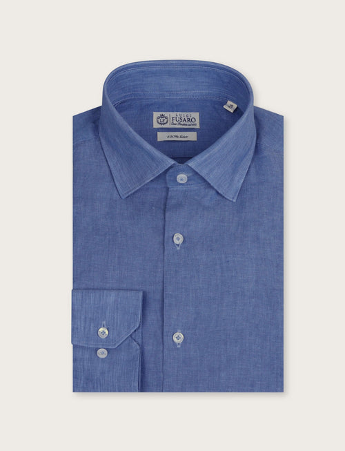 Camicia in lino 100% |Colore:Azzurro