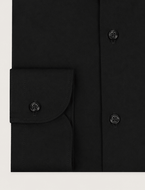 Camicia in cotone stretch tinta unita_Luigi Fusaro