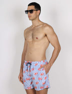 Costume da bagno a righe e granchi_Luigi Fusaro