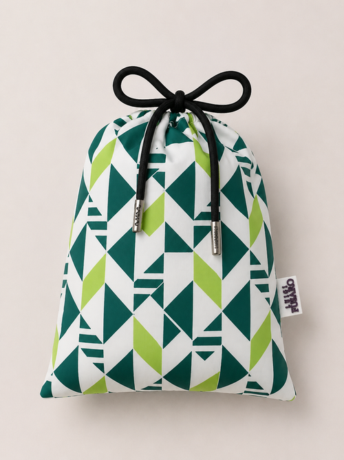 Costume da bagno fantasia geometrica|Colore:Verde