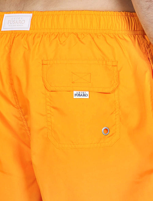 Costume da bagno tinta unita |Colore:Arancio fluo