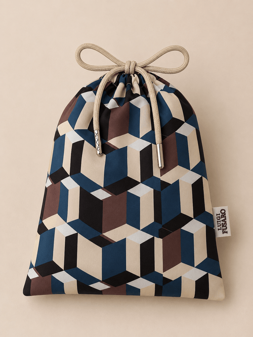 Costume da bagno fantasia geometrica 3D_Luigi Fusaro