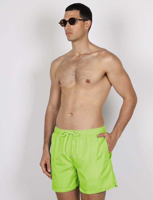 Costume da bagno tinta unita |Colore:Verde fluo