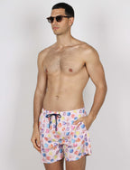 Costume da bagno conchiglie e righe rosa_Luigi Fusaro