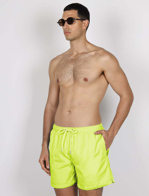 Costume da bagno tinta unita |Colore:Giallo fluo