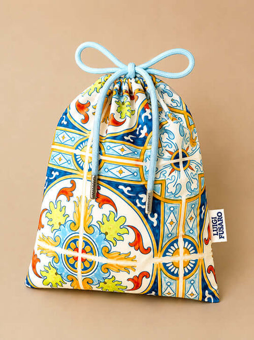 Costume da bagno fantasia maiolica mediterranea_Luigi Fusaro