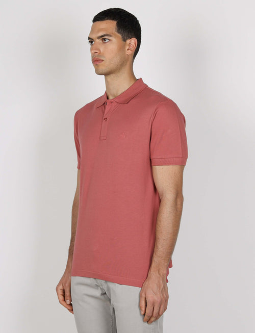 Polo in cotone tinta unita |Colore:Cipria
