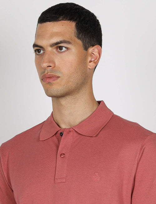 Polo in cotone tinta unita |Colore:Cipria