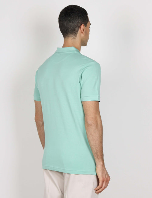 Polo in cotone tinta unita |Colore:Mela