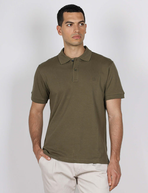 Polo in cotone tinta unita |Colore:Verde