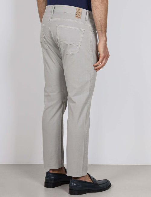 Pantaloni cinque tasche in cotone nido d'ape_Luigi Fusaro