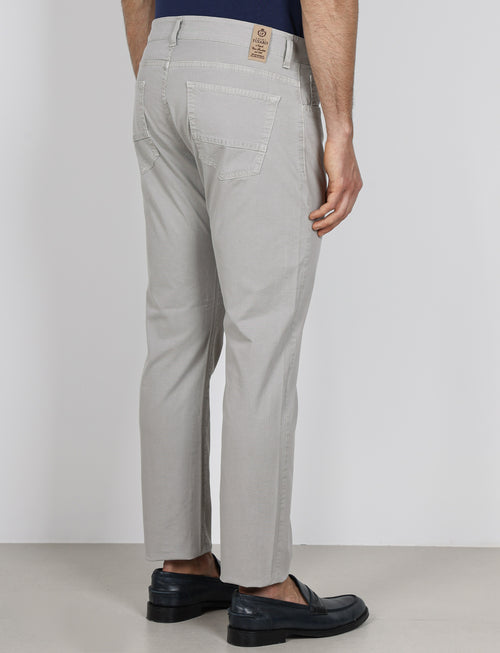 Pantaloni cinque tasche in cotone nido d'ape |Colore:Mastice