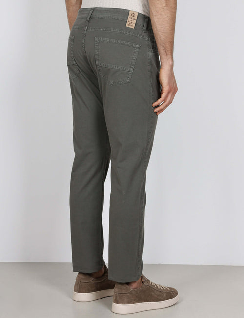 Pantaloni cinque tasche in cotone nido d'ape_Luigi Fusaro