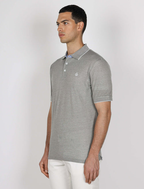 Polo in cotone nido d'ape_Luigi Fusaro