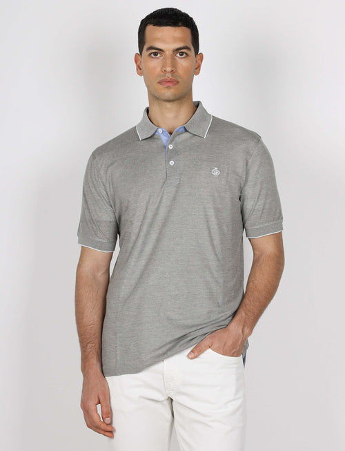 Polo in cotone nido d'ape_Luigi Fusaro