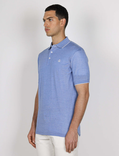 Polo in cotone nido d'ape_Luigi Fusaro