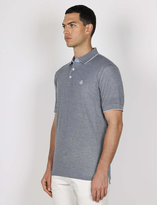 Polo in cotone nido d'ape_Luigi Fusaro