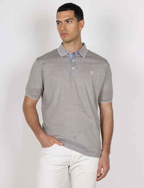 Polo in cotone nido d'ape_Luigi Fusaro