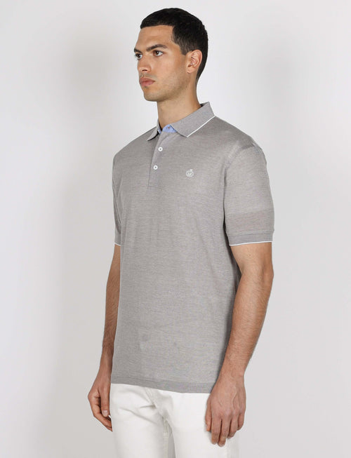 Polo in cotone nido d'ape_Luigi Fusaro