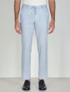 Pantalaccio con coulisse in cotone stretch |Colore:Celeste