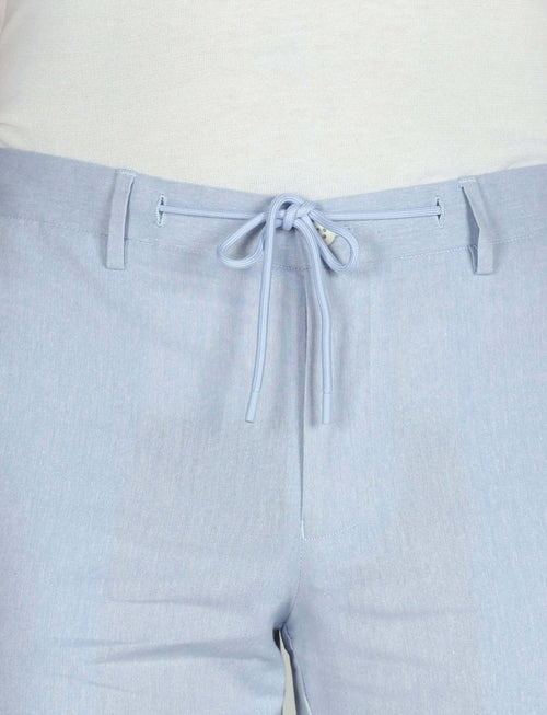 Pantalaccio con coulisse in cotone stretch_Luigi Fusaro