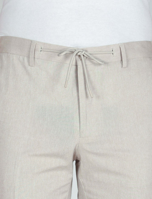 Pantalaccio con coulisse in cotone stretch_Luigi Fusaro