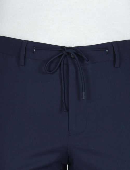 Pantalaccio con coulisse in cotone stretch_Luigi Fusaro