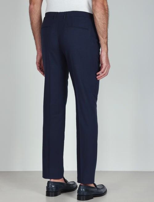 Pantalaccio con coulisse in cotone stretch |Colore:Blu