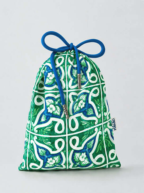 Costume da bagno fantasia maiolica verde e royal_Luigi Fusaro